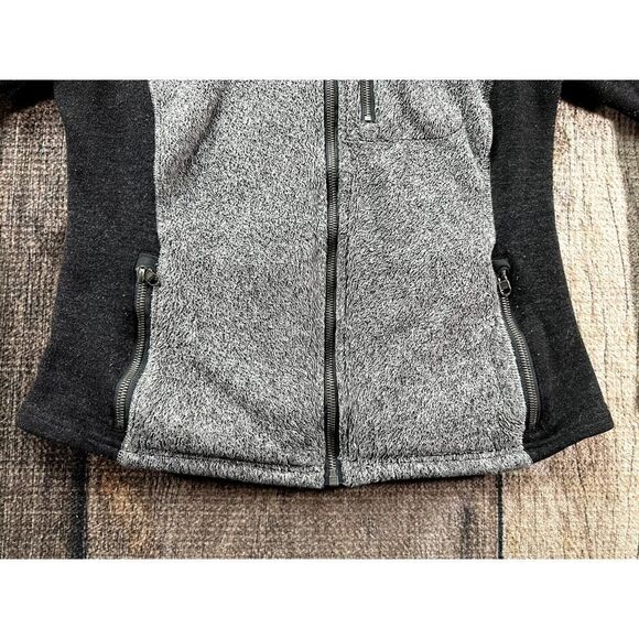 KUHL Women’s Medium Alpenlux Ash Gray Fleece Full Zip Wool Blend Jacket 4348 - Picture 4 of 11